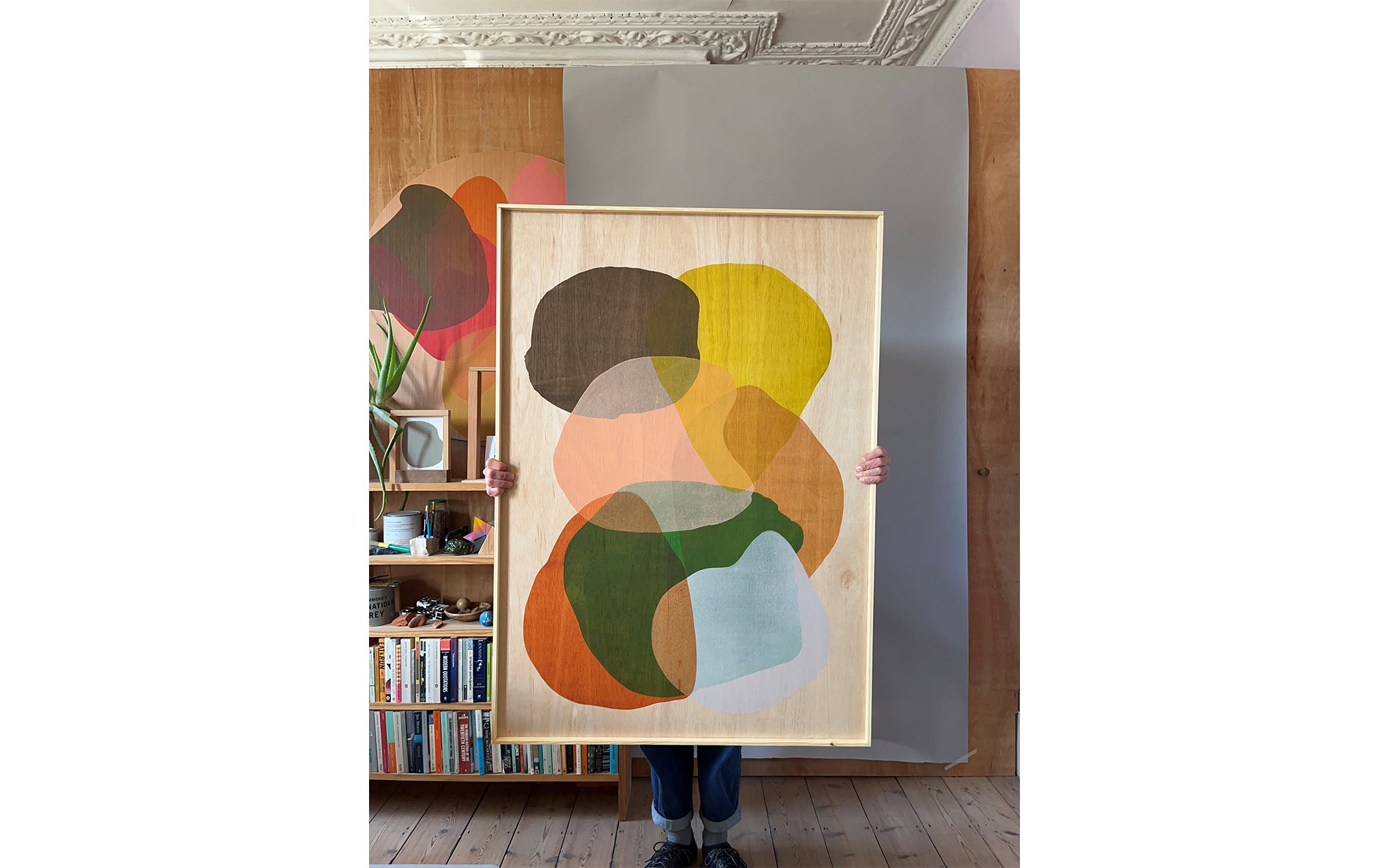 Rolling Pin A0 painting on plywood - No. 25.06