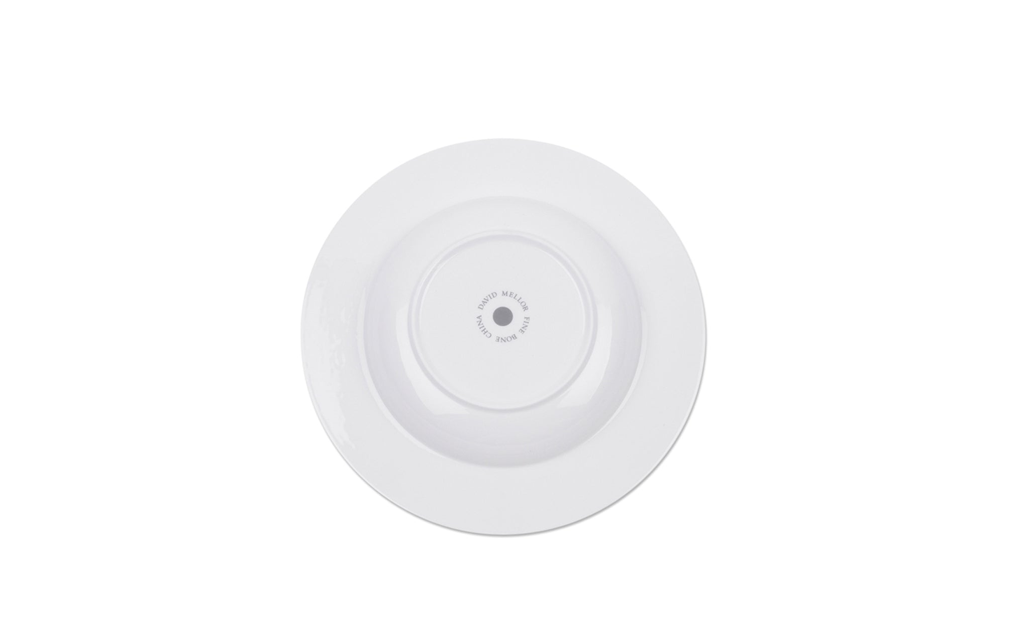 DM fine bone china rimmed soup plate