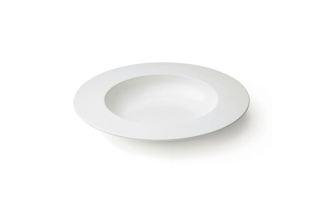 DM fine bone china rimmed soup plate