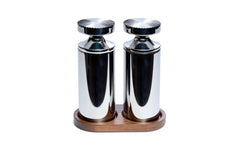 DM salt & pepper mill stand -  walnut