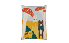 Trees and Creatures cotton mini blanket