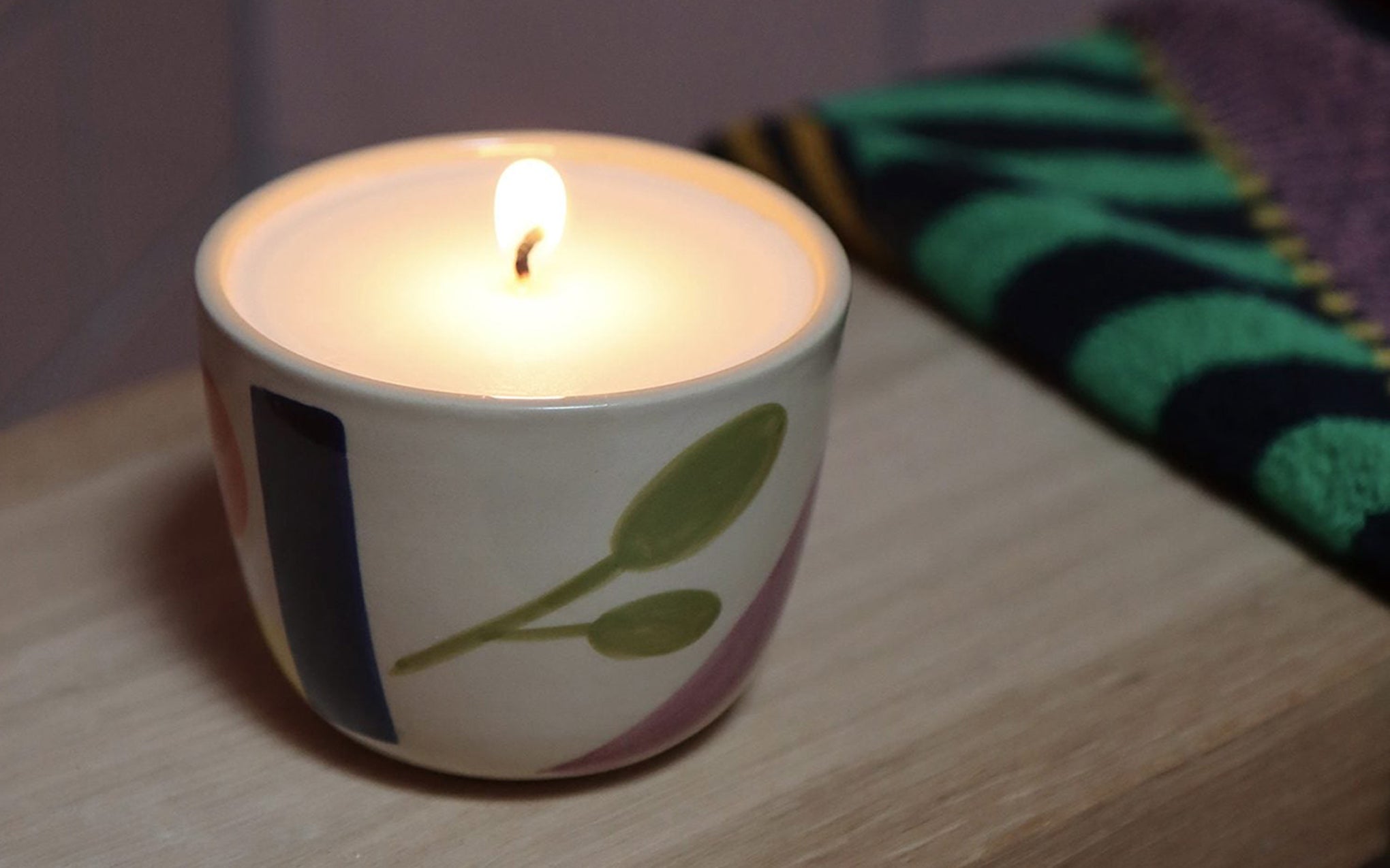 Bouclé Garni ceramic candle - Bouclé x Donna Wilson