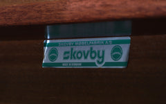 Danish rosewood extending dining table