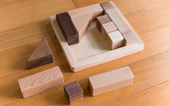 Wooden puzzle block