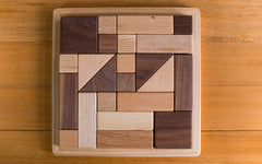 Wooden puzzle block