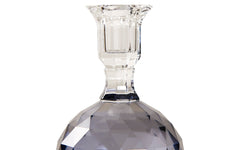 Crystal candle holder - dark blue