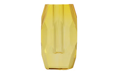 Crystal bud vase - butter