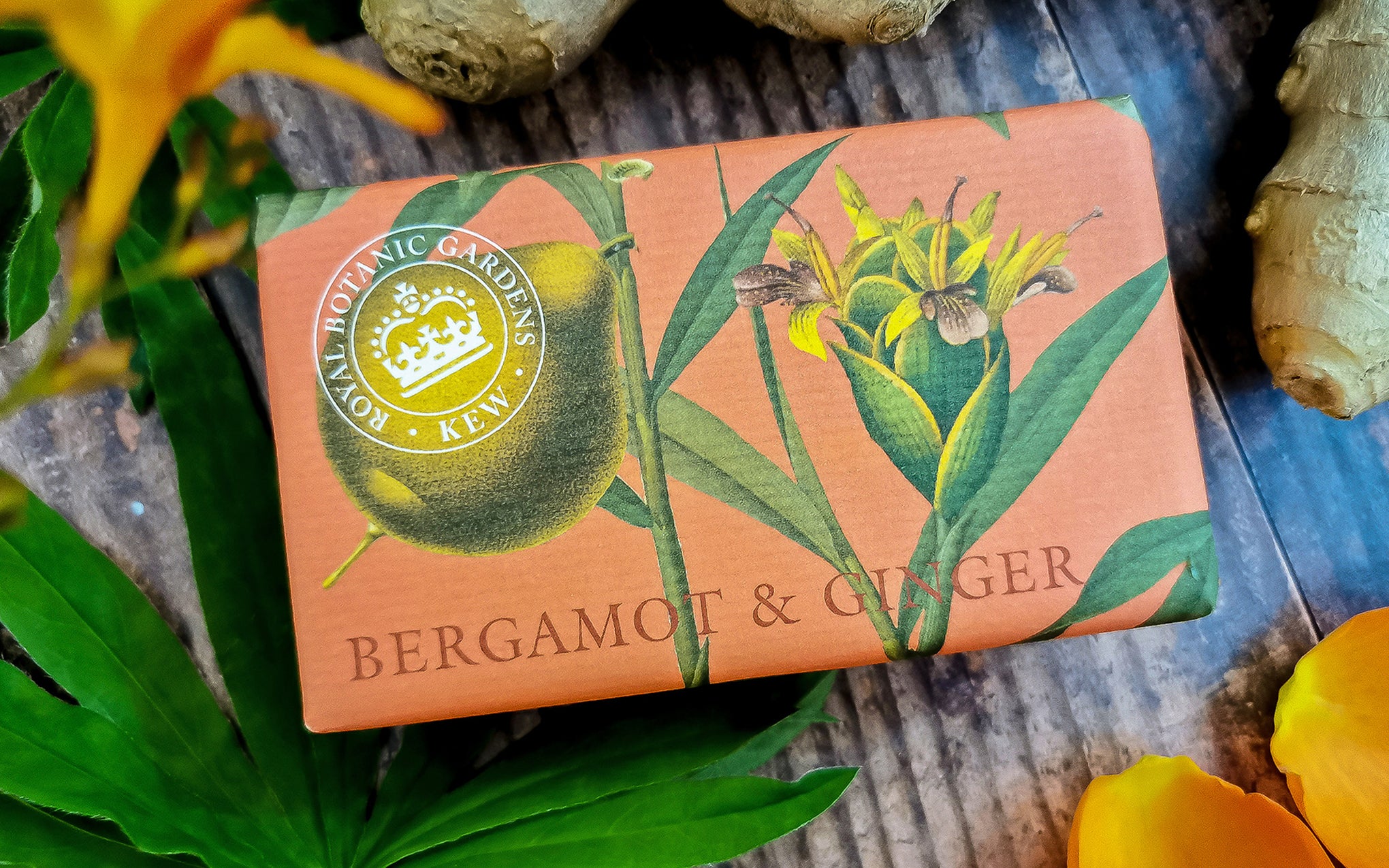 Kew Garden soap bar - bergamot & ginger