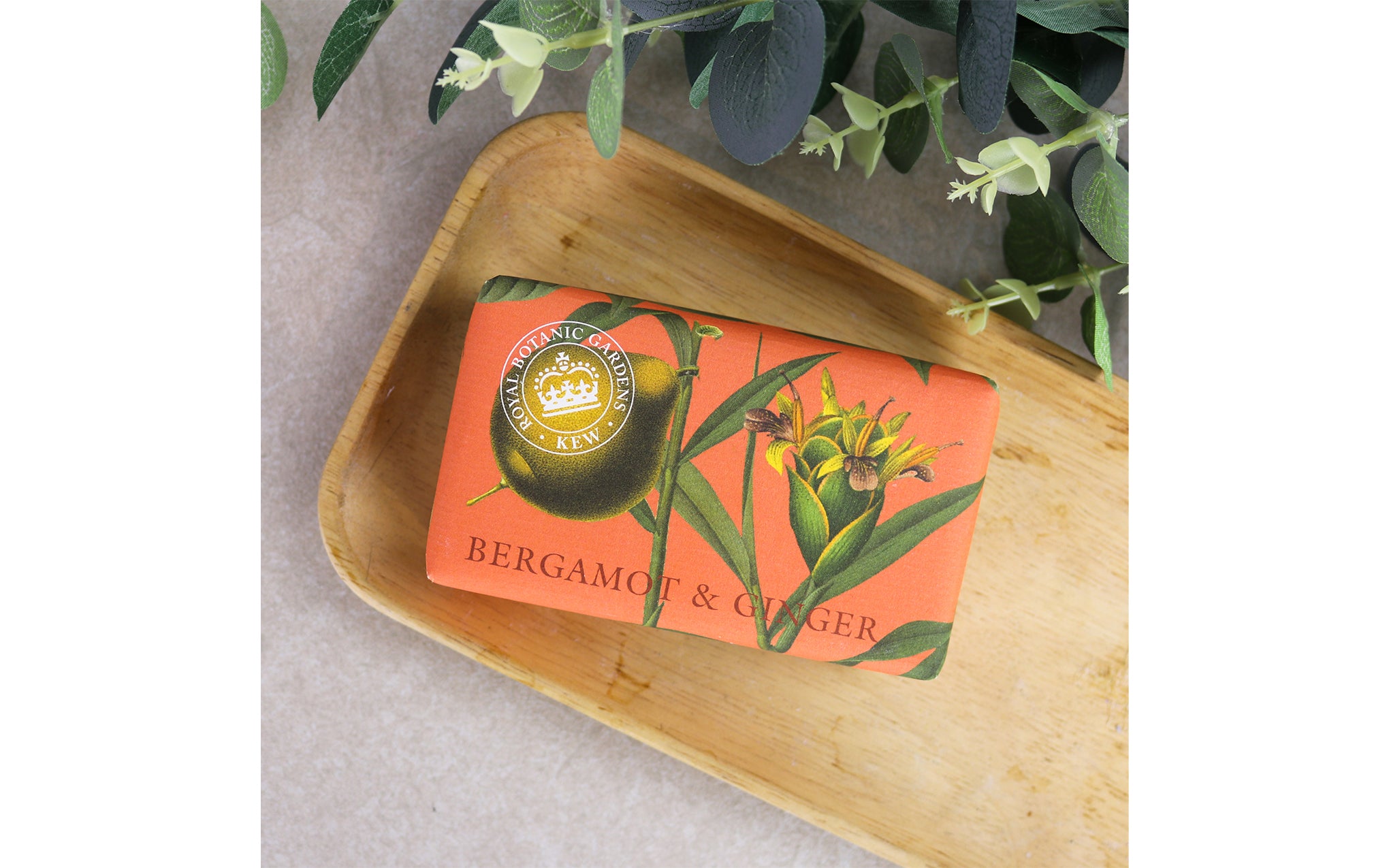 Kew Garden soap bar - bergamot & ginger