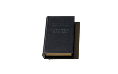 Empty book in black - Concrete Manual