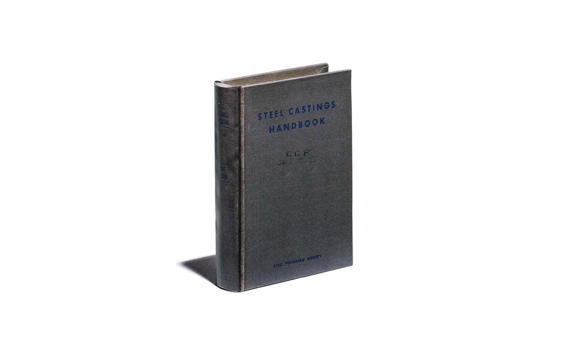 Empty book in light grey - Steel Casting