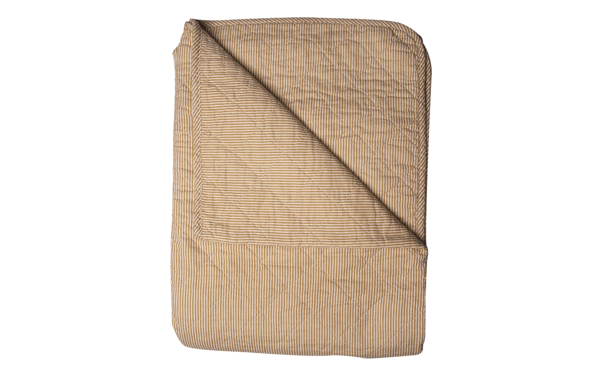 Ethnic quilt - stripe mustard