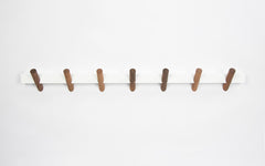 Crosscut coat hooks