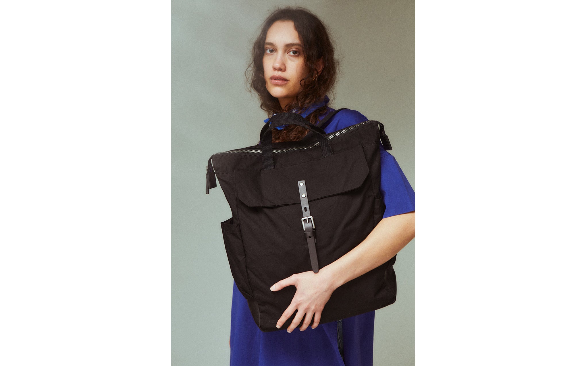 Fin waxed cotton backpack