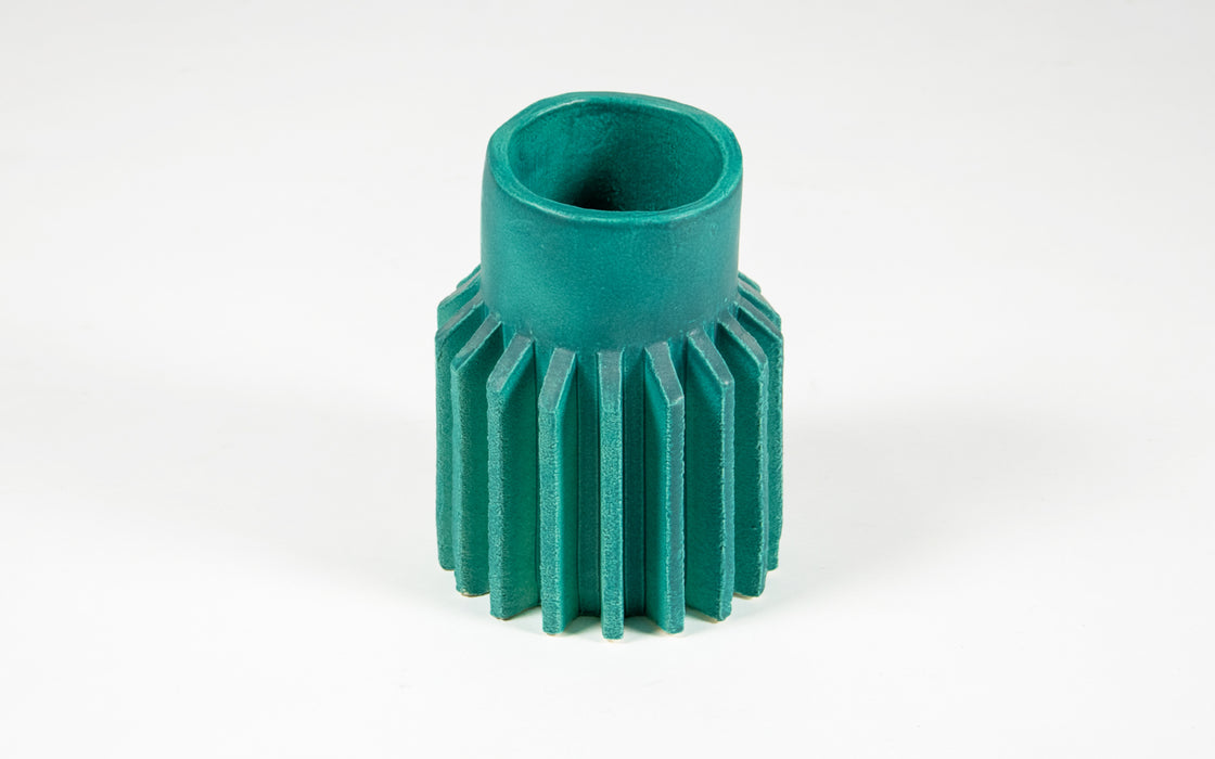 Sprocket small vase - eden green