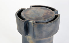 Tiny Table No.3 - gun metal glaze