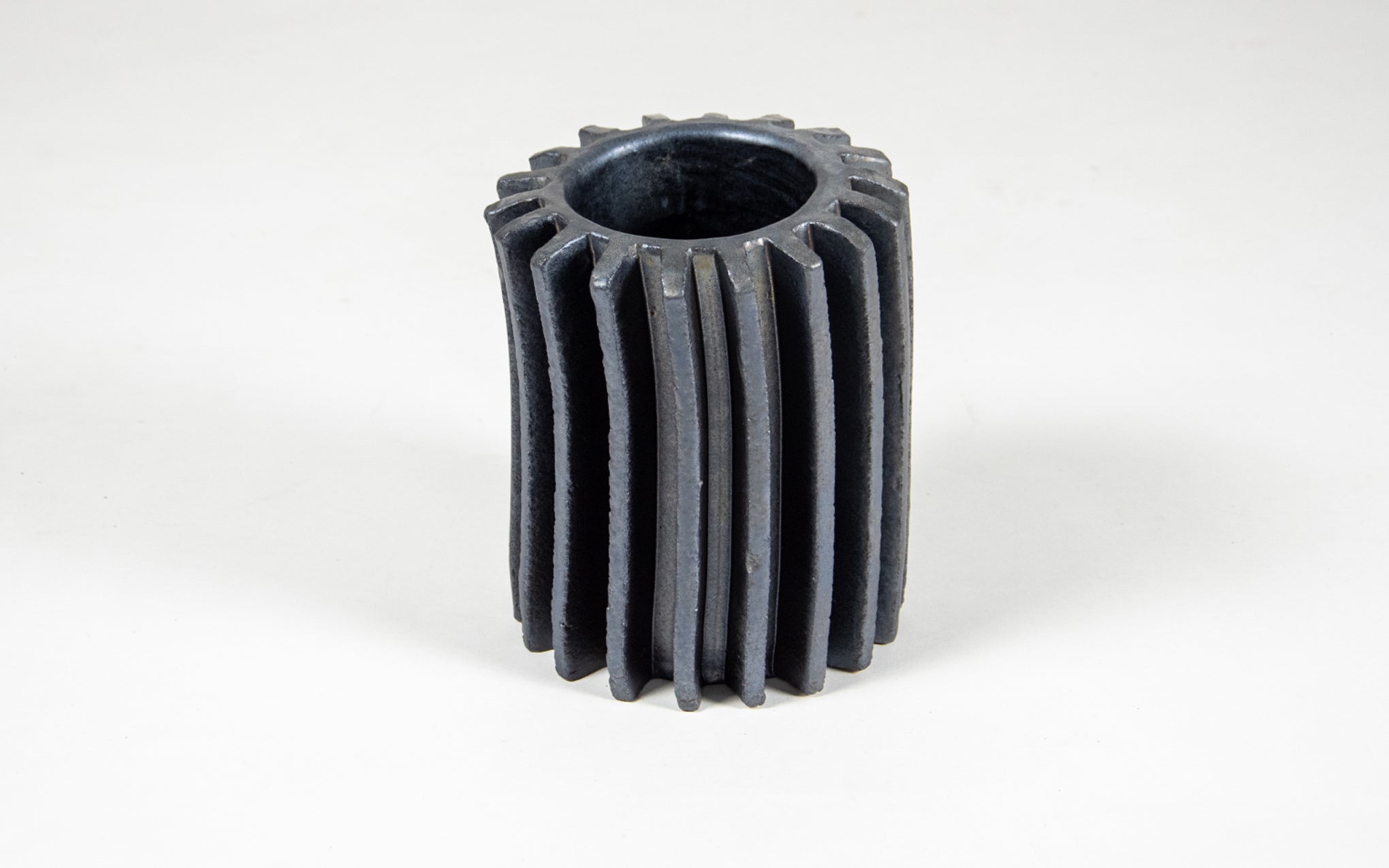 S2 small vase - gunmetal glaze