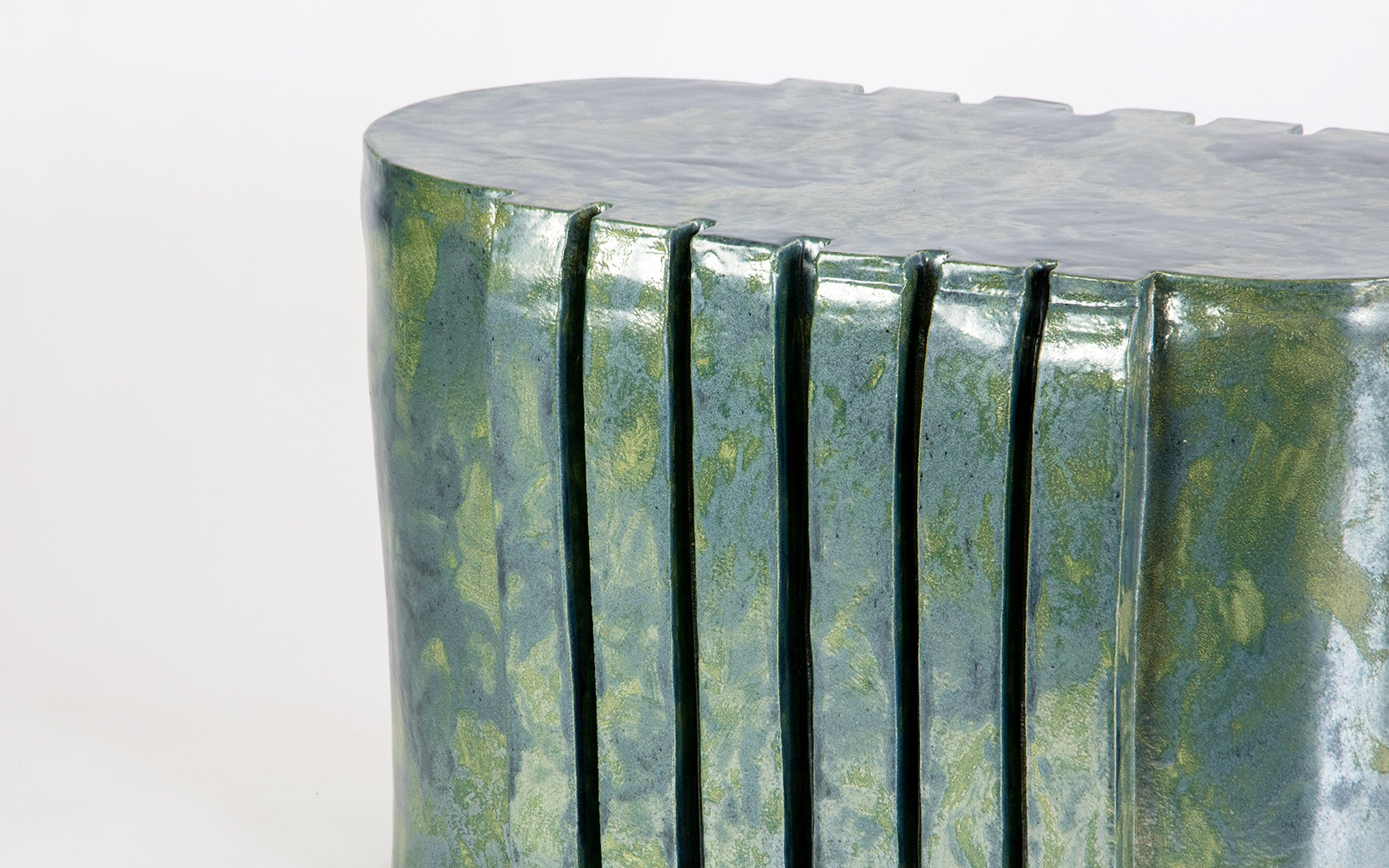 Bunker bench - FM green glaze
