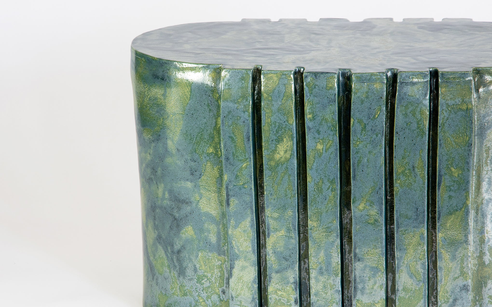 Bunker bench - FM green glaze