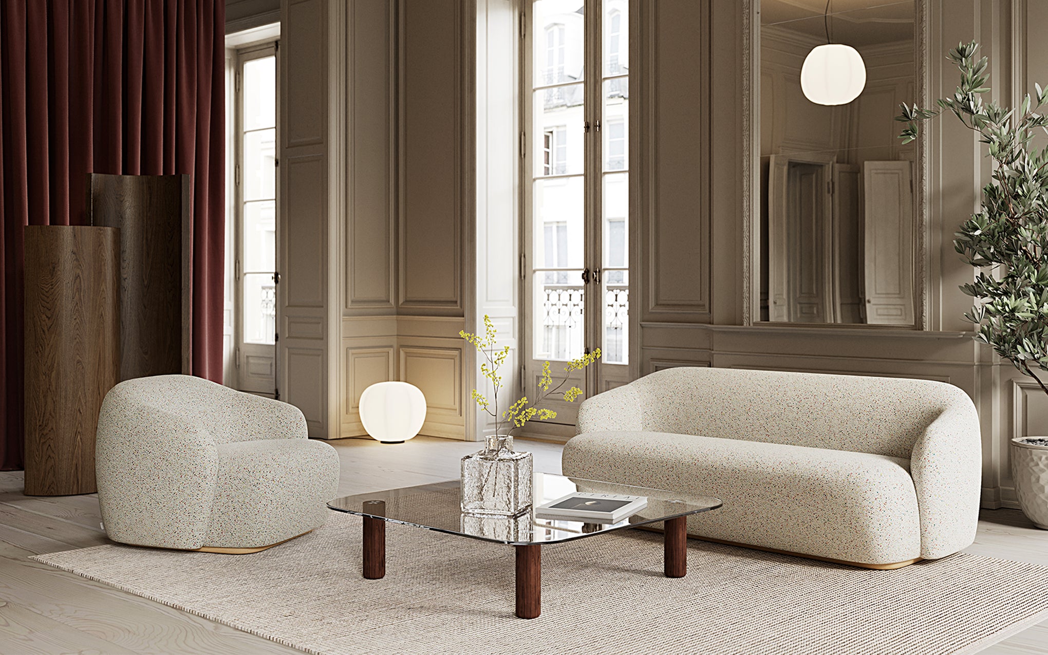 Big Sur sofa table low