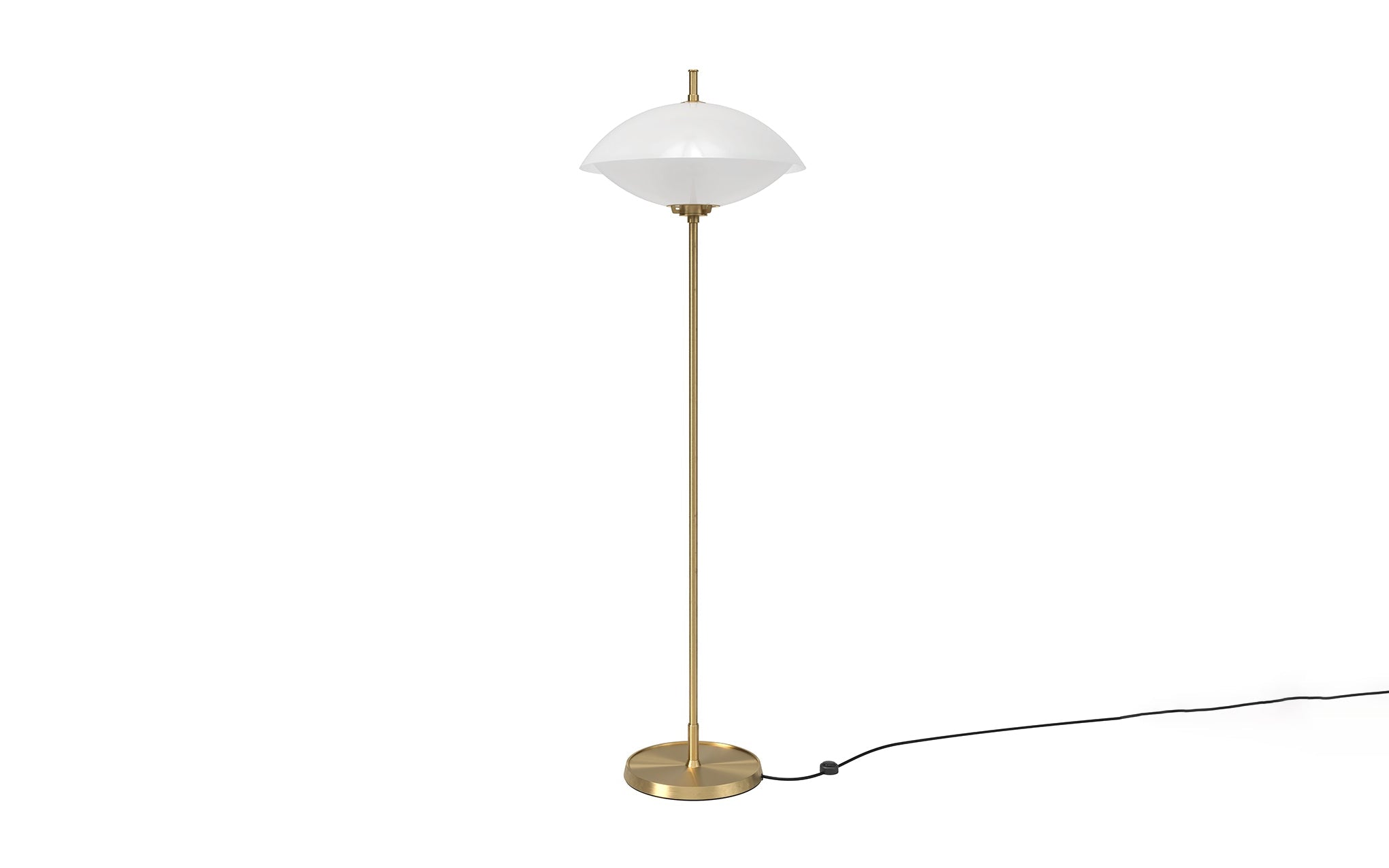 Clam floor lamp