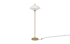 Clam floor lamp