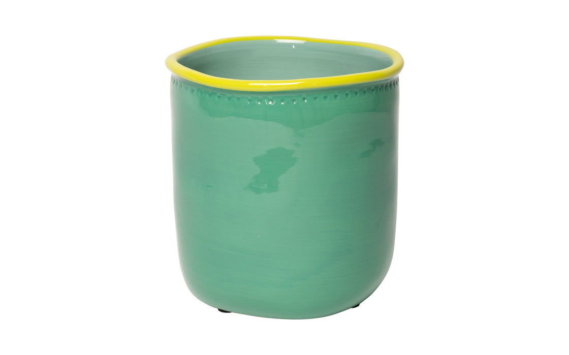Flowerpot - mint & chartreuse