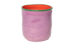 Flowerpot - violet, green & pink