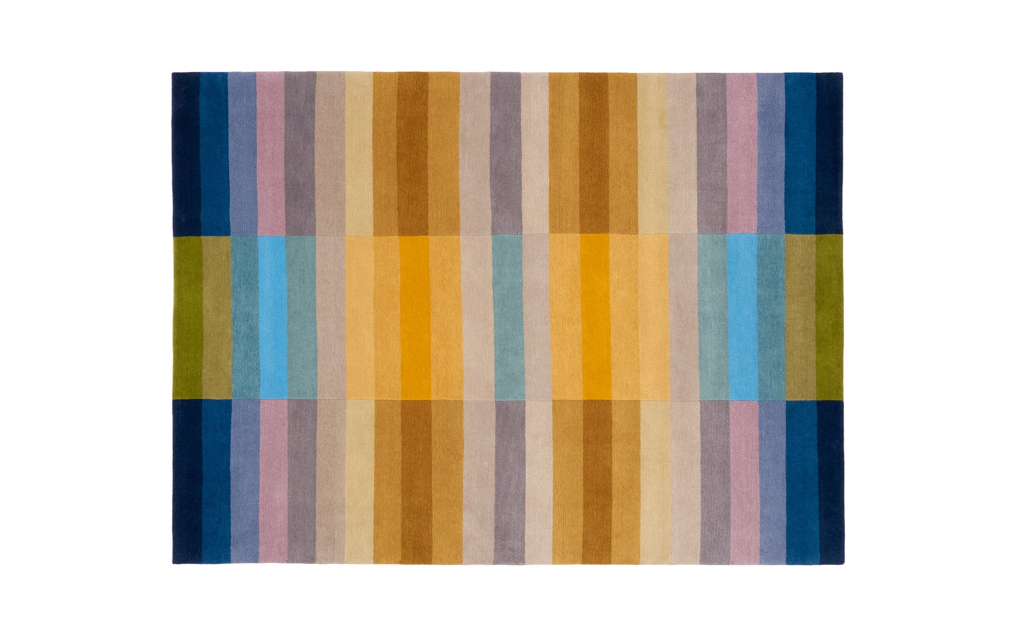 Bauhaus Yellow hand knotted pile rug