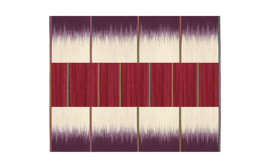 Ruby Stripe gelim flatweave rug
