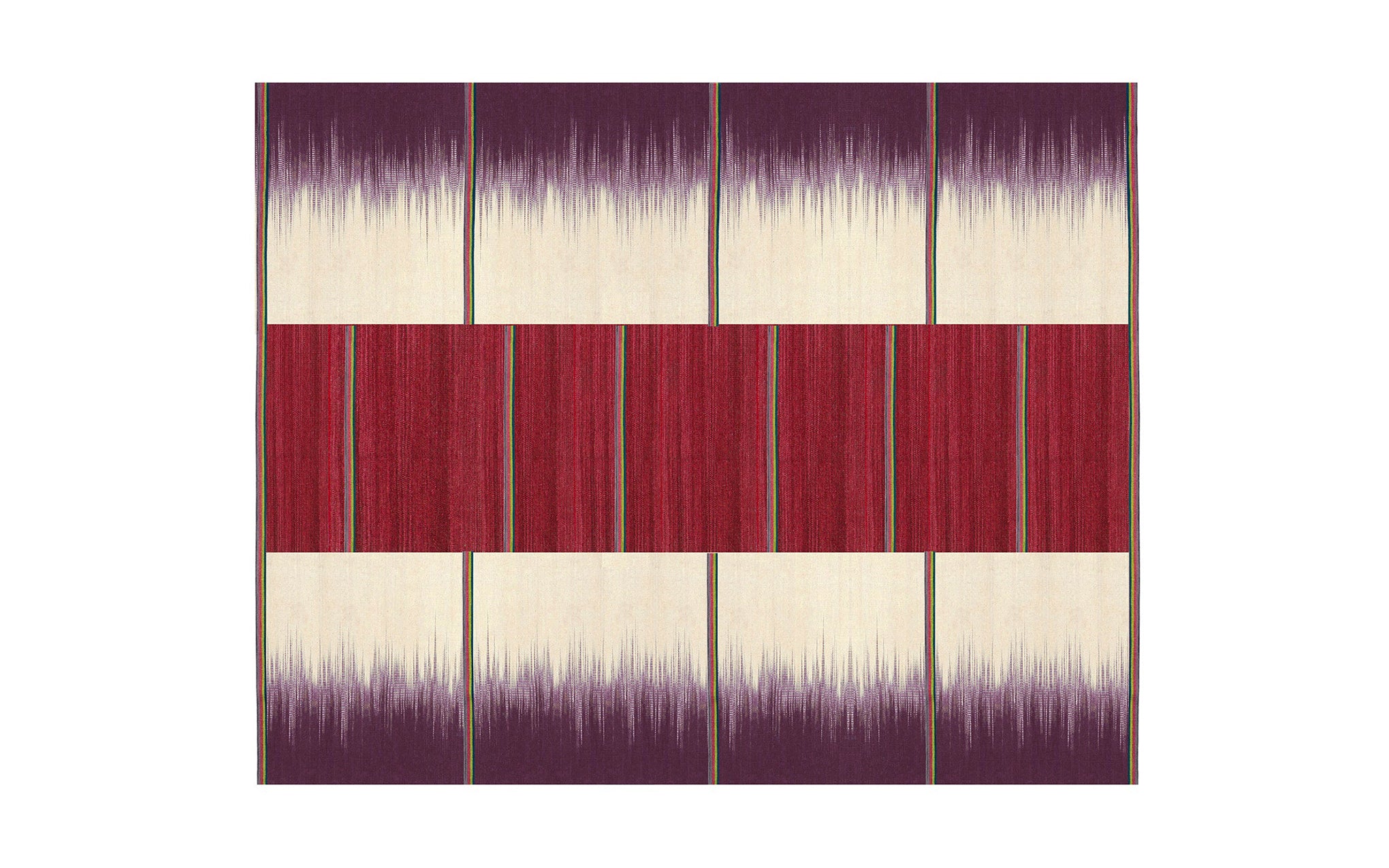 Ruby Stripe gelim flatweave rug