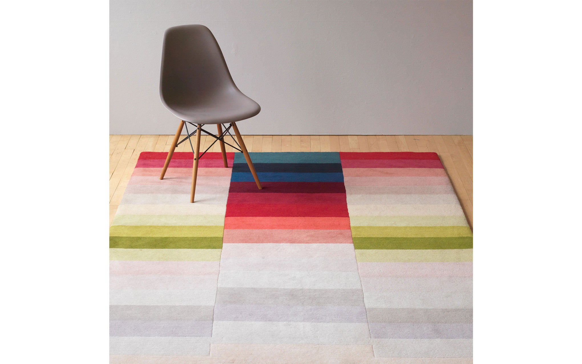 Itten hand knotted pile rug