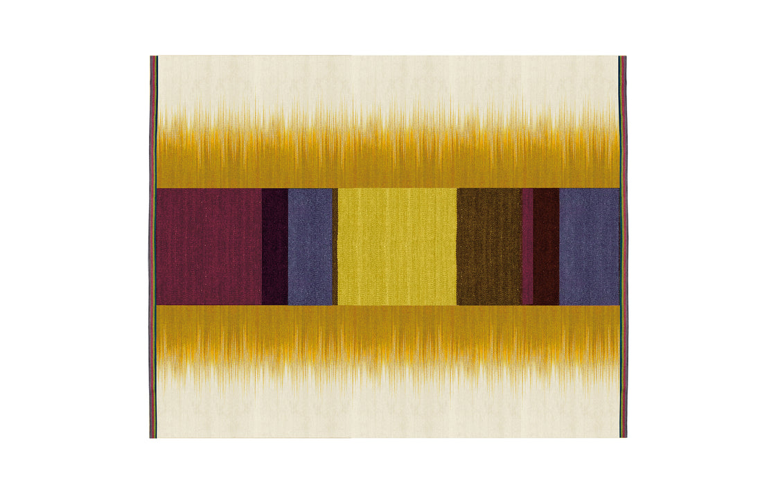 Yellow Monolith gelim flatweave rug