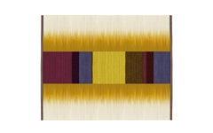 Yellow Monolith gelim flatweave rug