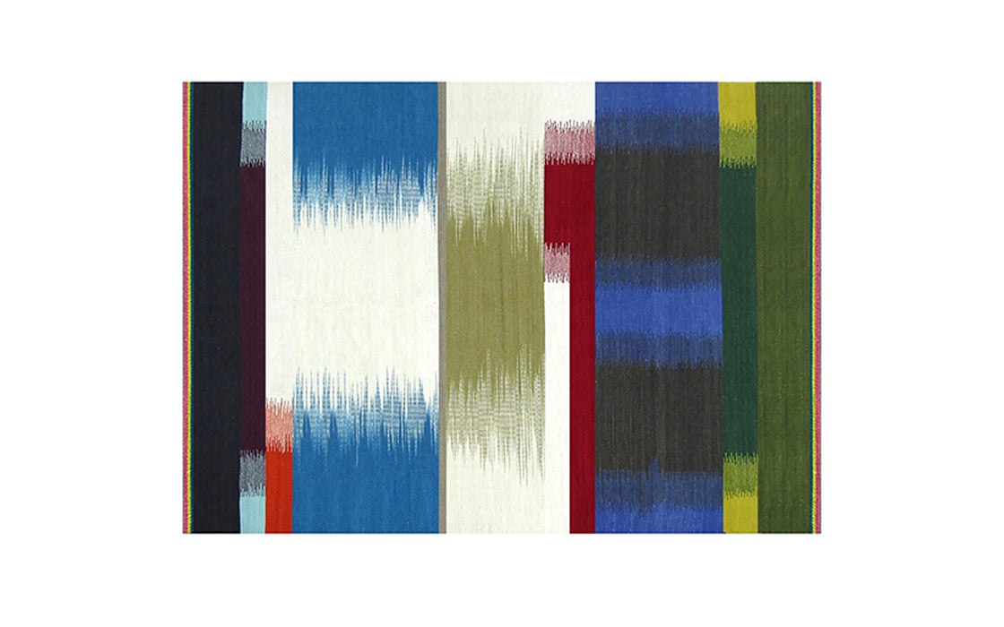 Abstract gelim flatweave rug