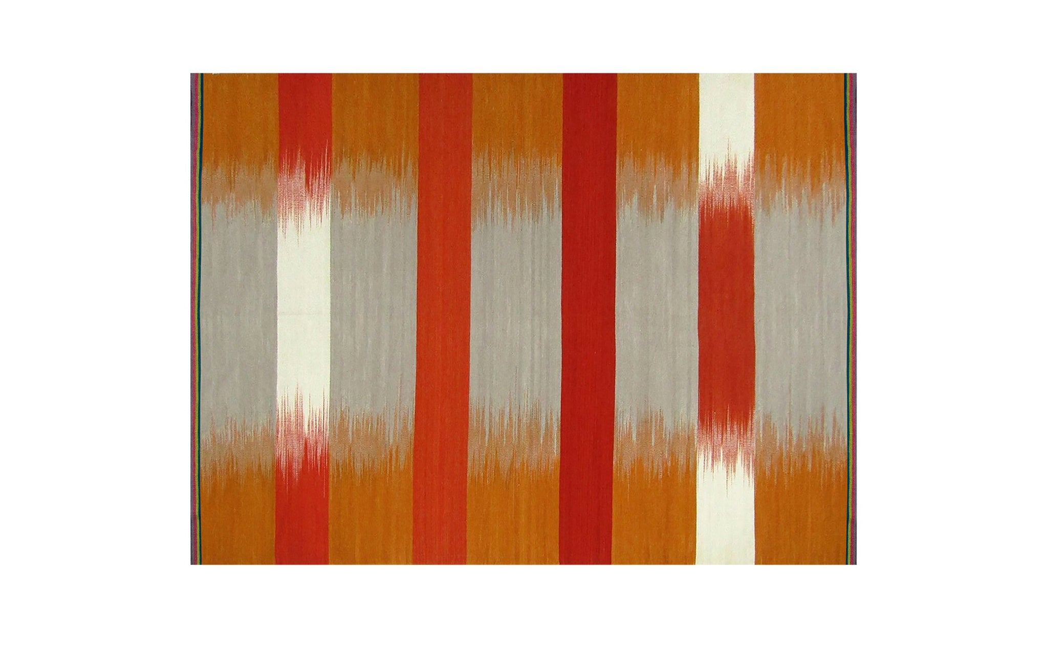 Orange Spectrum gelim flatweave rug