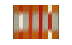 Orange Spectrum gelim flatweave rug