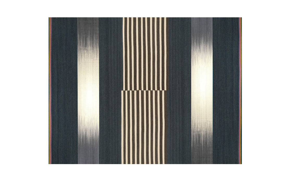 Jodhpur Grey gelim Green flatweave rug