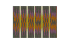 Zigzag Orange flatweave rug