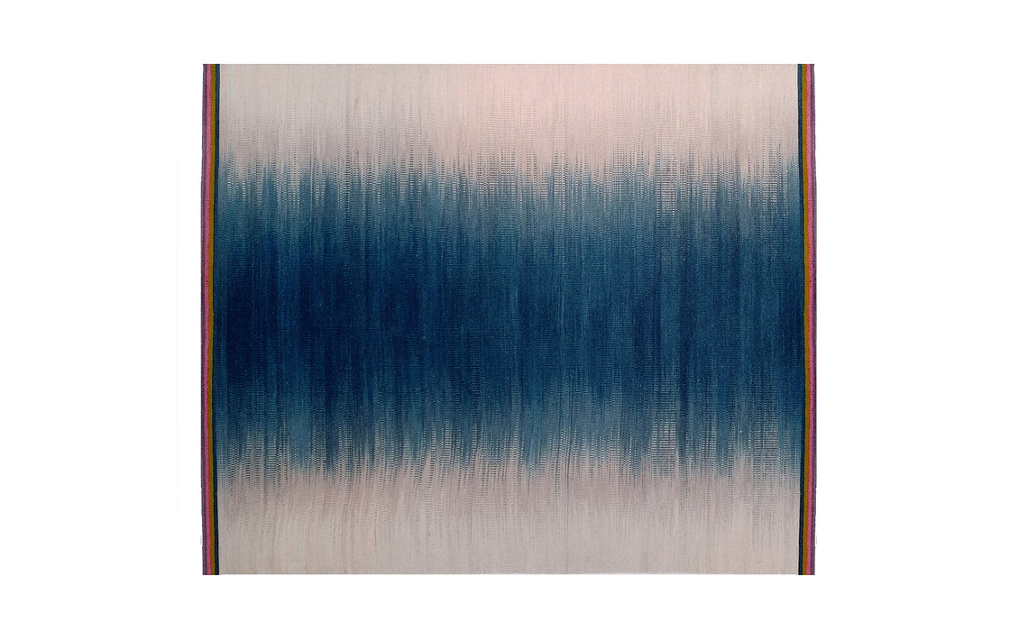 Petrol Grey flatweave rug