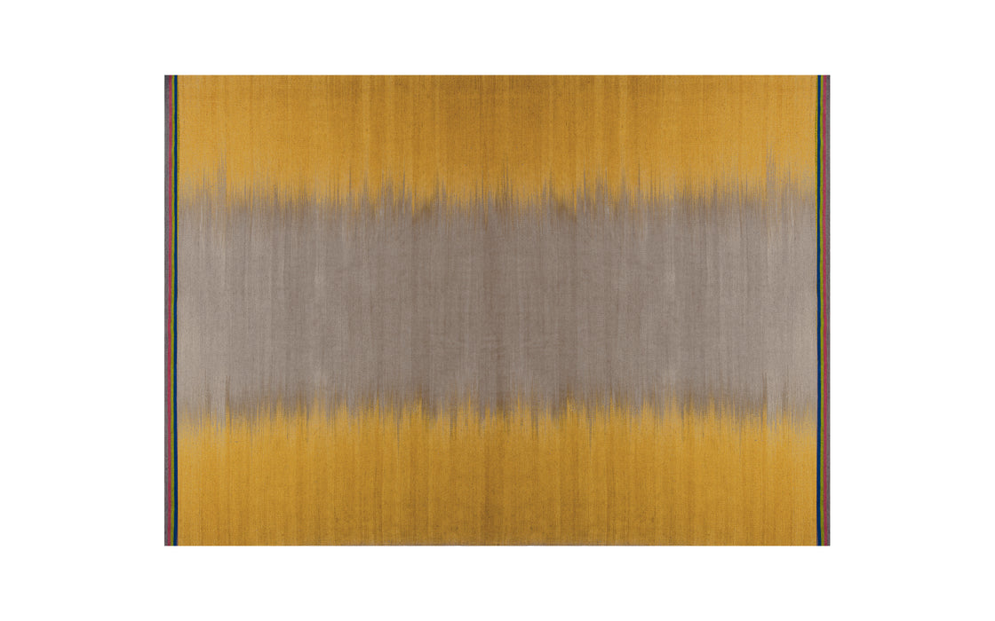 Grey Ochre flatweave rug