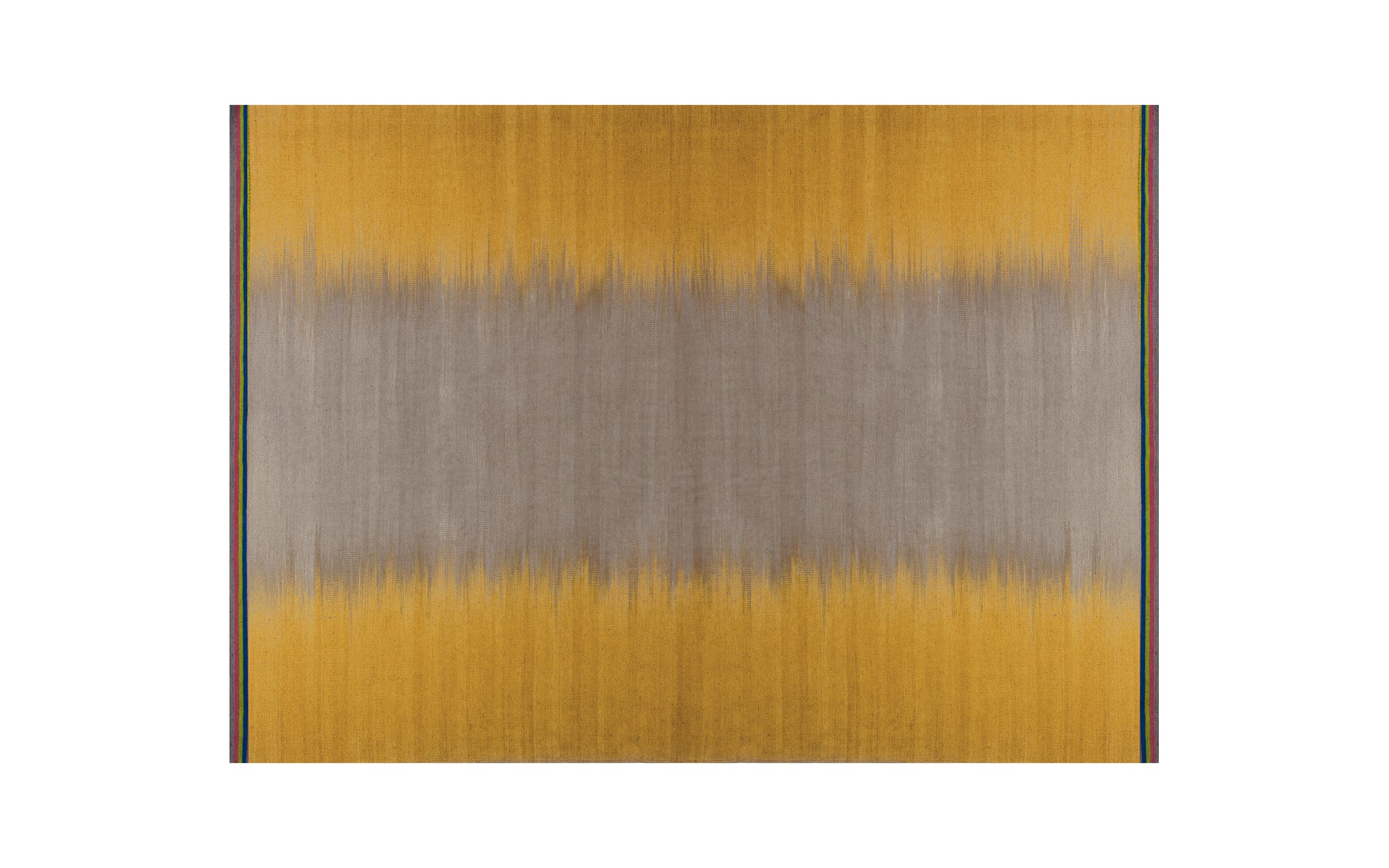 Grey Ochre flatweave rug