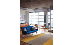 Grey Ochre flatweave rug