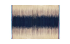 Navy Grey gelim flatweave rug