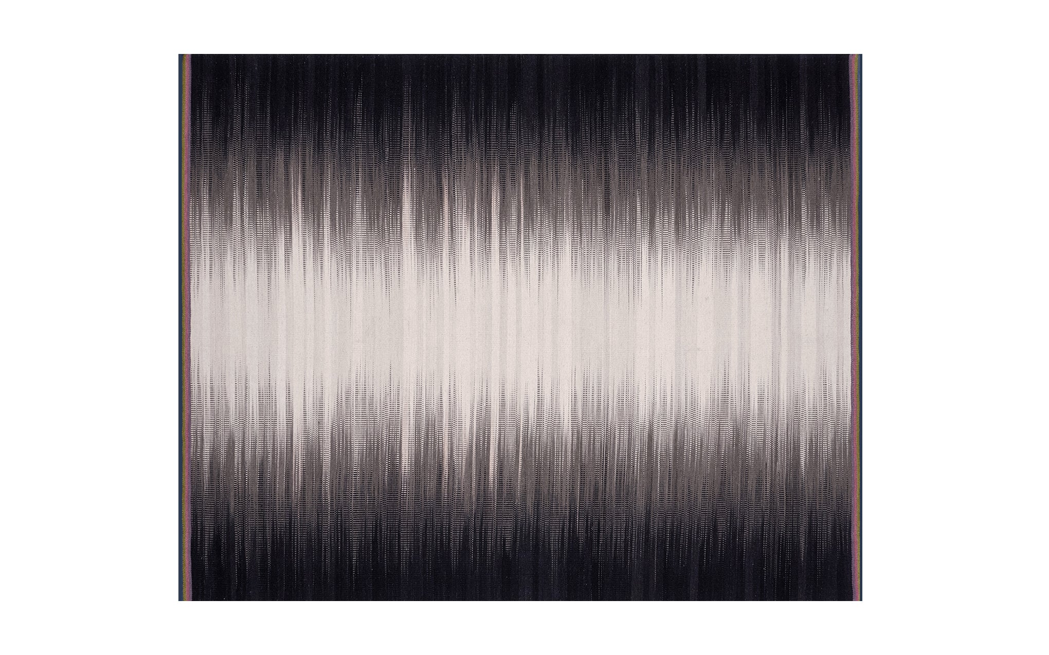 Grey Black gelim flatweave rug