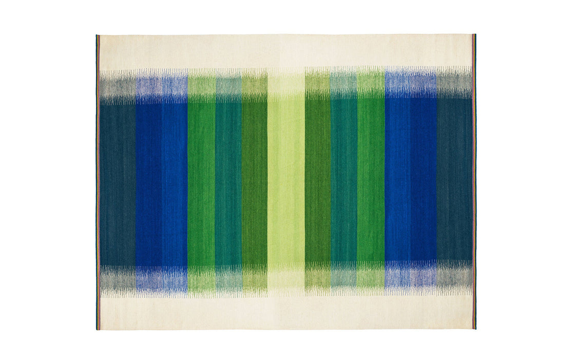 Blue Blur flatweave rug