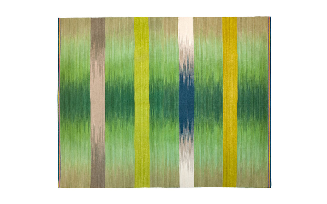 Green Spectrum gelim flatweave rug