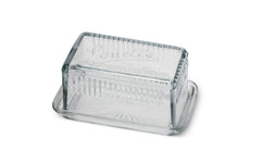 Classic Louella glass butter dish