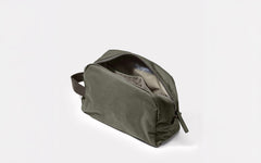 Simon waxed cotton washbag