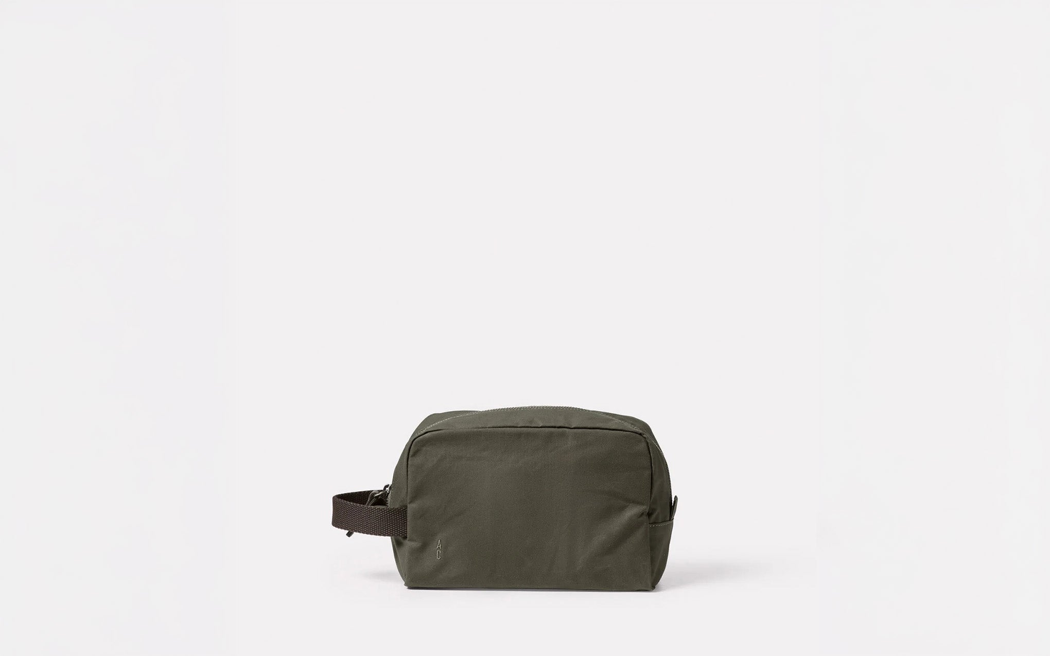 Simon waxed cotton washbag